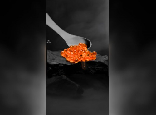 Caviar Perle Noire - Œufs de truite fumés - 90g