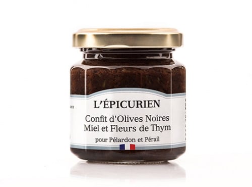 L'Epicurien - Confit d'Olives Noires Miel et Fleurs de Thym