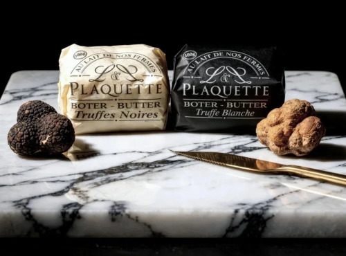 Beurre Plaquette - Duo d'Exception : Truffe Noire & Truffe Blanche