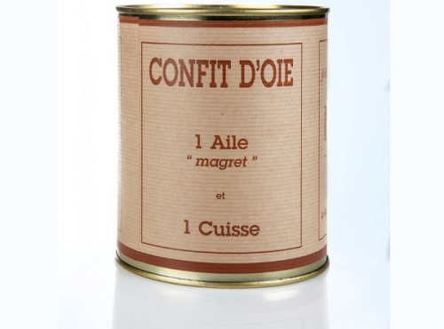 Ferme de la Garrigue Haute - Confit d’oie 700g (1 cuisse 1 magret )