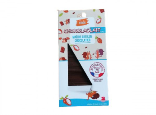Charles Chocolartisan - Tablette de chocolat au lait bean to bar origine HaÏti 47%