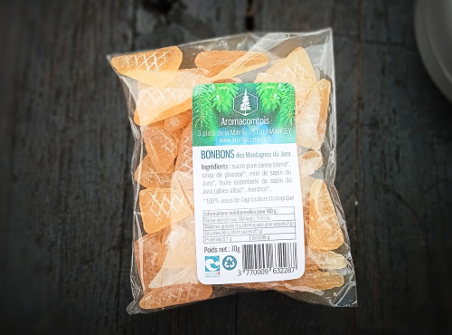 Elevage de Cochons en Forêt et Produits du Terroir Jurassien - Recharge bonbons des Montagnes du Jura - 70g