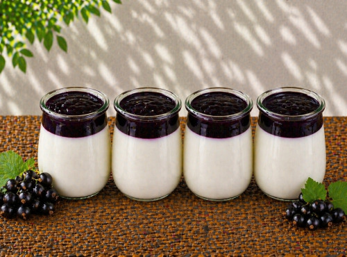 Gaec de l'Elanion - Yaourt Confiture Cassis x4