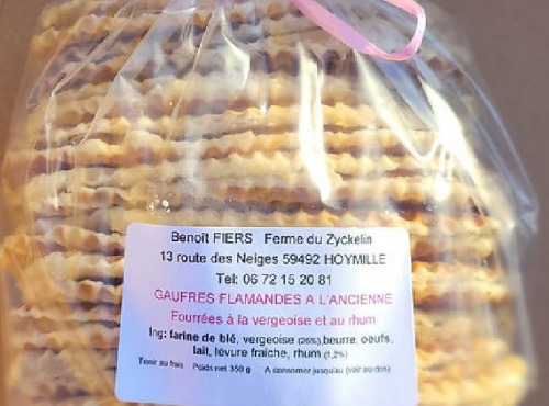 Ferme Joos - Gaufres flamandes à l'ancienne fourrées à la vergeoise et au rhum