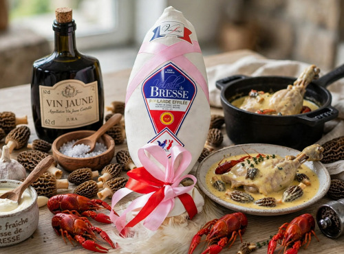 SCEA DES BRESSANS - GUILLERMIN Vincent - [Précommande] Poularde de Bresse AOP "roulée" - Noël - 2kg