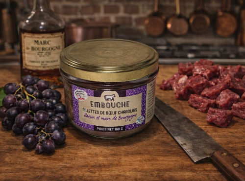 La Maison du Charolais - Pâté de Bœuf Charolais aux raisins et marc de Bourgogne 180g