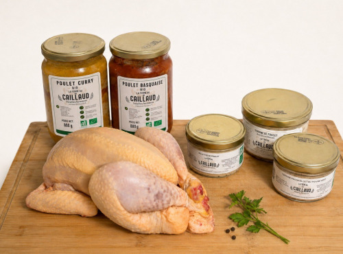 La ferme du Caillaud - Colis gourmand BIO – poulet et conserves