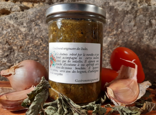 Gourmandises Créoles - Chutney de Tomate Menthe - Force et fraicheur pour l'apéro