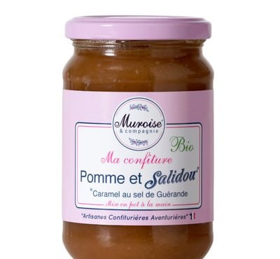 Muroise et Compagnie - Confiture de Pomme et Salidou (caramel au sel de Guérande) Bio - 350 g