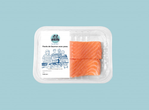 La Paysanne des Mers - Pavés de Saumon Ecosse sans arêtes 2x150g - lot de 4