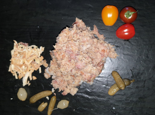 La Ferme du Montet - APERO - Rillettes aux oignons de Porc Noir Gascon BIO 190g