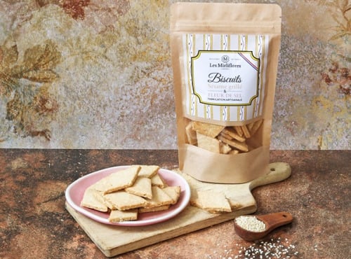 Les Mirliflores - Biscuits sésame grillé et fleur de sel 120g