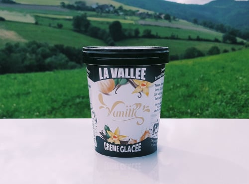 Les Glaces de la Vallée - Coffret Vanille  "la Vallée" 12 pots de 500 ml