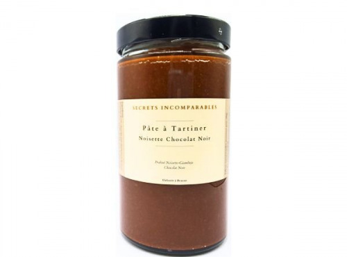 Secrets Incomparables - Pâte à Tartiner Noisettes du Piémont IGP Chocolat Noir 720g