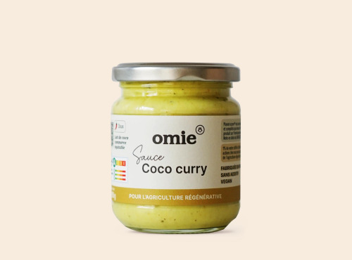 Omie - Sauce coco curry jaune de Madras - 190 g