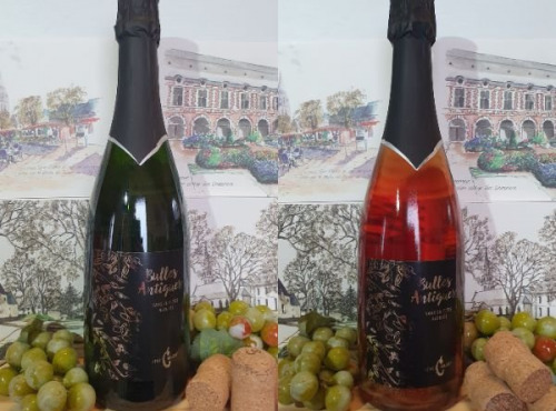 Cave Creuzet - Les Caves aux Caux - Découverte Méthode ancestrale "Bulles Antiques" Blanc et Rosé Lot de 6