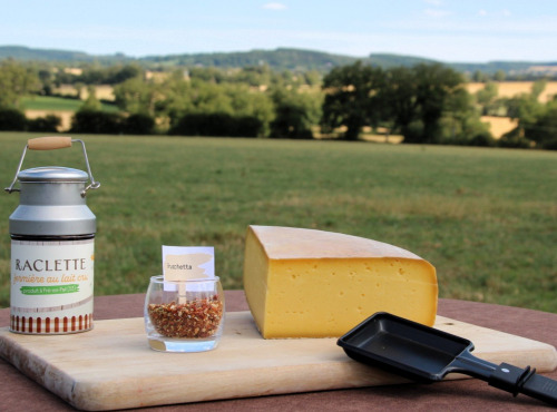 Ferme des Petits Monts - Raclette fermière BRUSCHETTA BIO au lait cru - Part de 0,5 kg