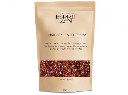 Esprit Zen - Piments en Flocons - Sachet zip 50g