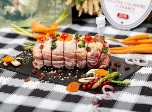 La ferme Grandvillain - Rôti De Pintade Fermière - Recette Aux Fruits Secs - 1200 G