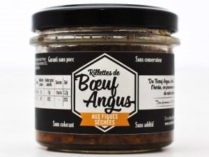 Des Hommes et des Boeufs - Rillettes de boeuf Angus aux figues séchées - 90 g