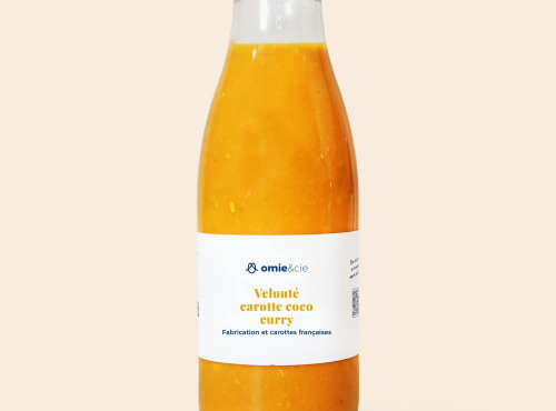 Omie - Velouté carottes coco curry bio - carottes françaises issues d'une filière équitable - 75 cl