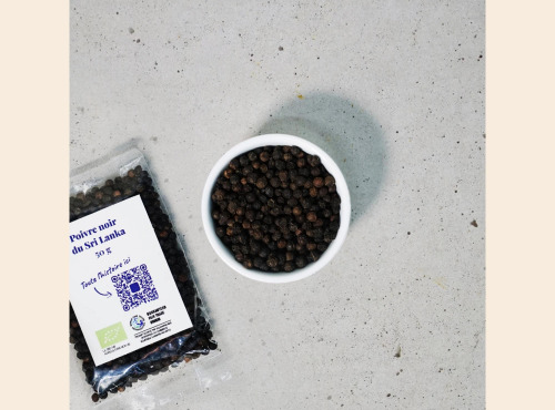 Omie - DESTOCKAGE - Poivre noir du Sri Lanka - 50 g
