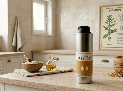 Huilerie d'Auron - Huile vierge de sésame BIO 0,25L
