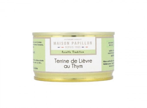 Maison PAPILLON - Artisan depuis 1955 - Terrine de Lièvre au Thym 130g