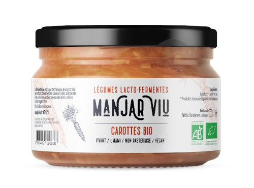 Manjar Viu : Légumes lacto fermentés - Carotte 8x220g