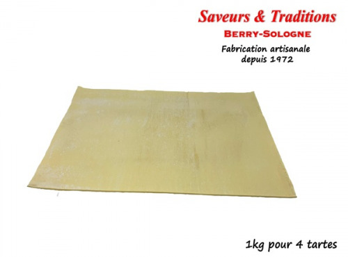 Saveurs & Traditions Berry-Sologne - Rouleau pâte feuilletée 3x5kg