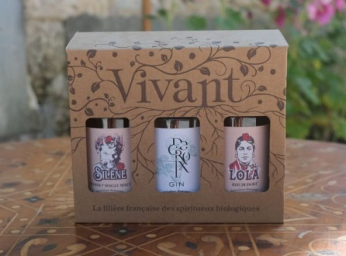 Alcools Vivant - Coffret Whisky Gin Rhum 3x20cL