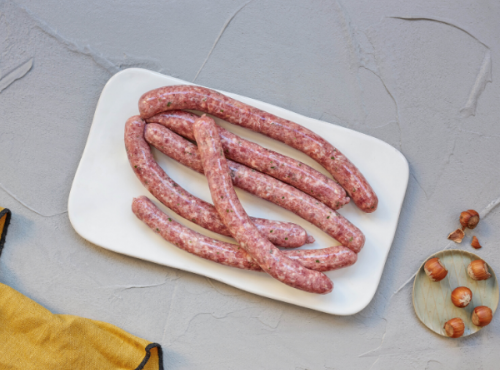 BEAUGRAIN, les viandes bien élevées - Chipolata de Porc et d'Agneau Bio par 4 Pièces
