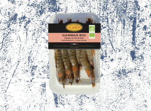 La Paysanne des Mers - Gambas de Madagascar BIO fumées - 150g