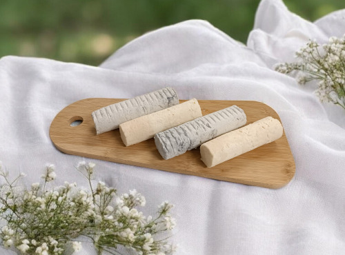 Ferme de L'Or Blanc - Lot de 2 Bûches Blanches et 2 Bûche Cendrées