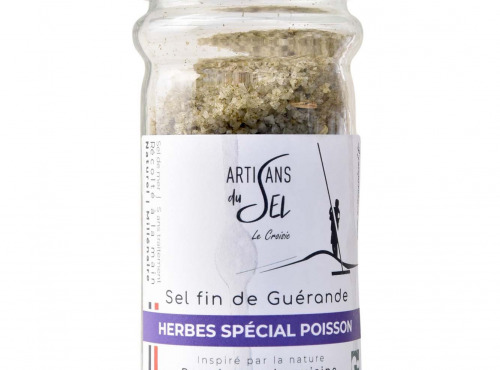 Artisans du Sel - Sel fin de Guérande aux Herbes pour Poisson – Fenouil & Aromates – Moulin Rechargeable | Artisans du Sel