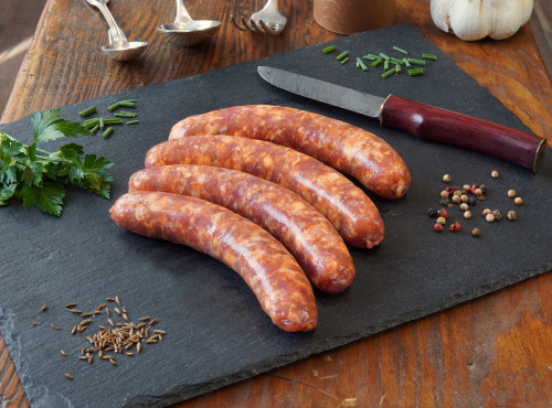 La Ferme du Chaudron - Saucisses au chorizo maison bio 500gr