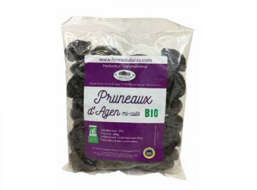 Ferme du Lacay - Pruneaux d'Agen Mi-cuits Bio - 500g