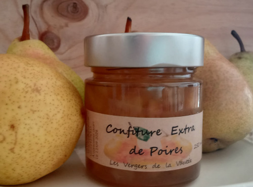 Les Vergers de la Vautée - Confiture Extra de Poires 250g