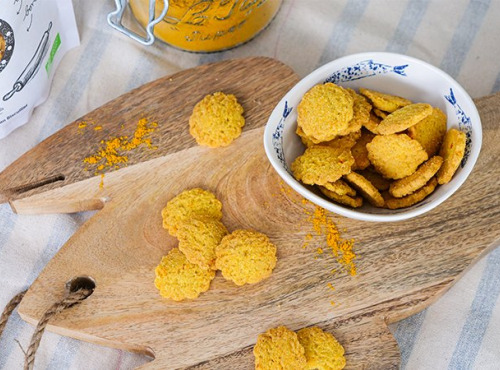 Biscuiterie des Vénètes - Biscuits salés Carotte & Curry