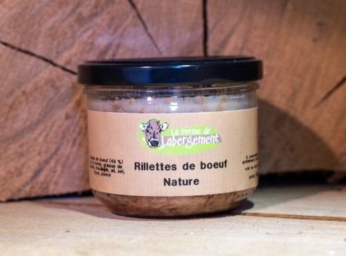 La Ferme de Labergement - Rillettes de bœuf nature 200 g