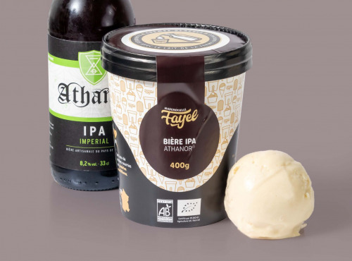Mademoiselle Fayel - Crème Glacée bière IPA athanor - 100% Bio 500ml