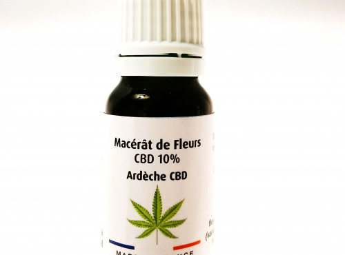 Ferme de Pourcier - Huile CBD 10% - Macérât de Fleurs - 10ml