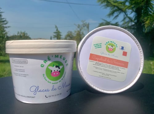 Glaces de Meuse - NOUVEAU Crème glacée Coquelicot de Nemours - 360gr