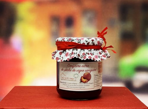 Les Perles Rouges - Confiture Extra De Pêche De Vigne Sanguine