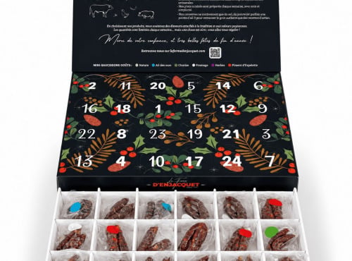 La ferme d'Enjacquet - [Précommande] Noel - Calendrier de l'Avent - Farandole de mini saucissons