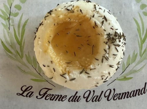 La Ferme du Val Vermand - Fromage de chèvre frais miel et thym  x1