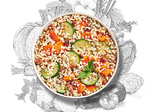 La Brouette - Pour 2 Pers. - Légumes Al Dente À La Menthe Fraîche, Boulghour Et Quinoa