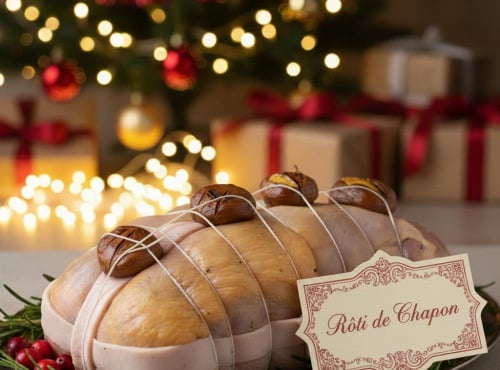 Ferme de la Paumerais - ROTI DE CHAPON FARCI - 3 Kg