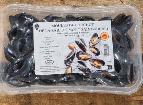 Saint Kerber - Cancale - Moules de bouchot AOP barquette 1,4kg