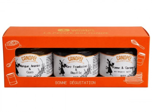 Biscuiterie des Vénètes - Canopée - Coffret mini pot de confiture